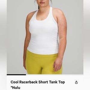 Lululemon nulu tank top in white